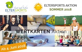ElterSports Sommer Aktion - Laden Sie Ihre Wertkarte auf und sparen Sie bis zu 25%